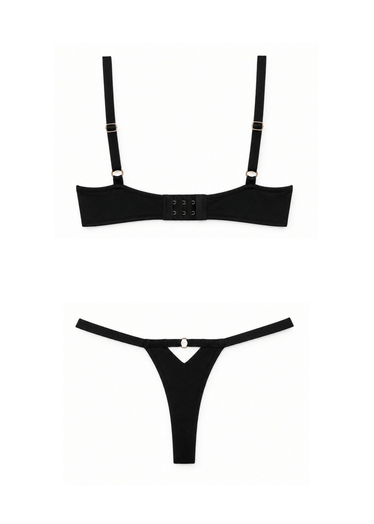 Stretch T-shirt Bra &amp; Thong Alexis