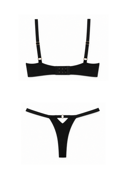 Stretch T-shirt Bra &amp; Thong Alexis
