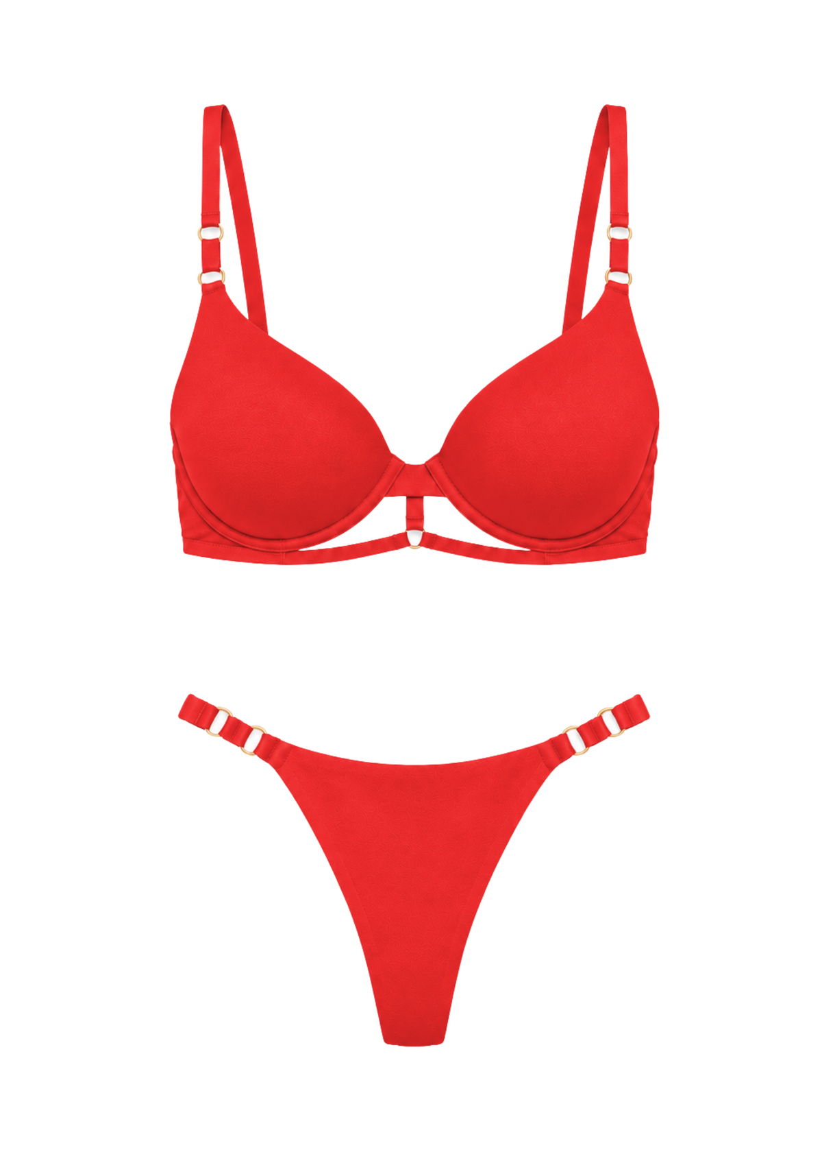 Stretch T-shirt Bra &amp; Thong Alexis