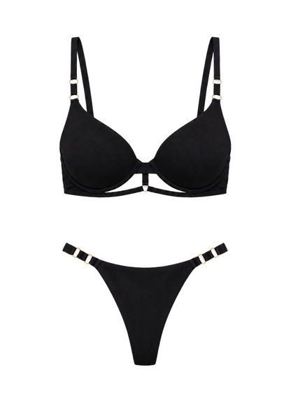 Stretch T-shirt Bra &amp; Thong Alexis